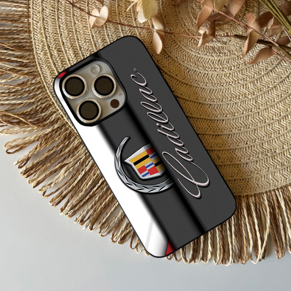 🚗 Cadillac iPhone Case – Premium Silicone Cover with UV Print