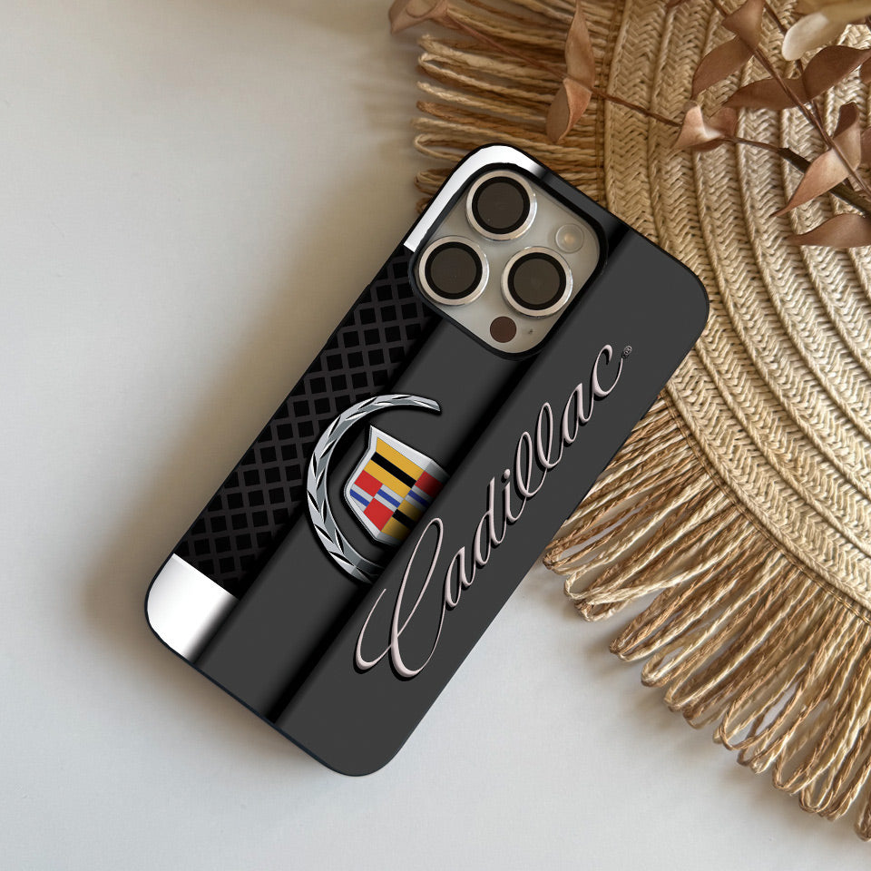 🏁 Cadillac-Inspired iPhone Case – Sleek, Shockproof & Stylish