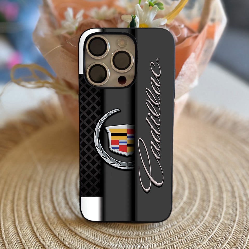 🏁 Cadillac-Inspired iPhone Case – Sleek, Shockproof & Stylish