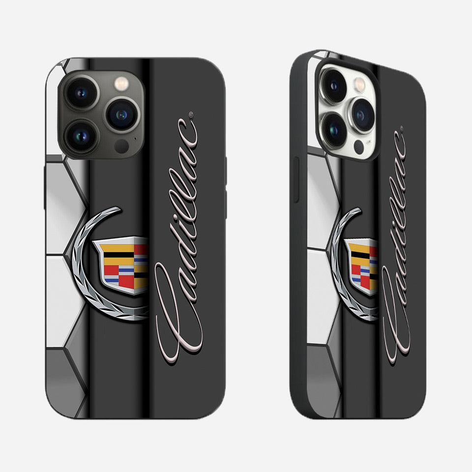 💥 Cadillac Silicone iPhone Case – Classic Design, Maximum Protection