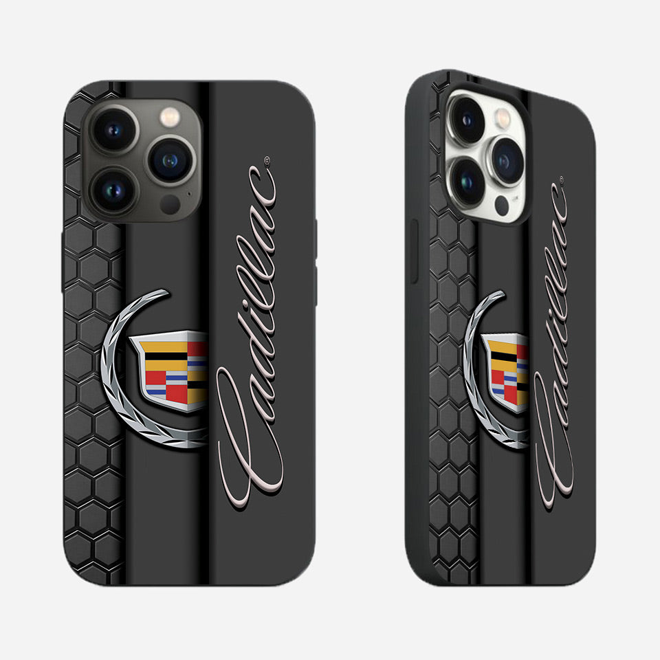 🔲 Matte Black Cadillac iPhone Case – Ultra-Stylish & Shockproof