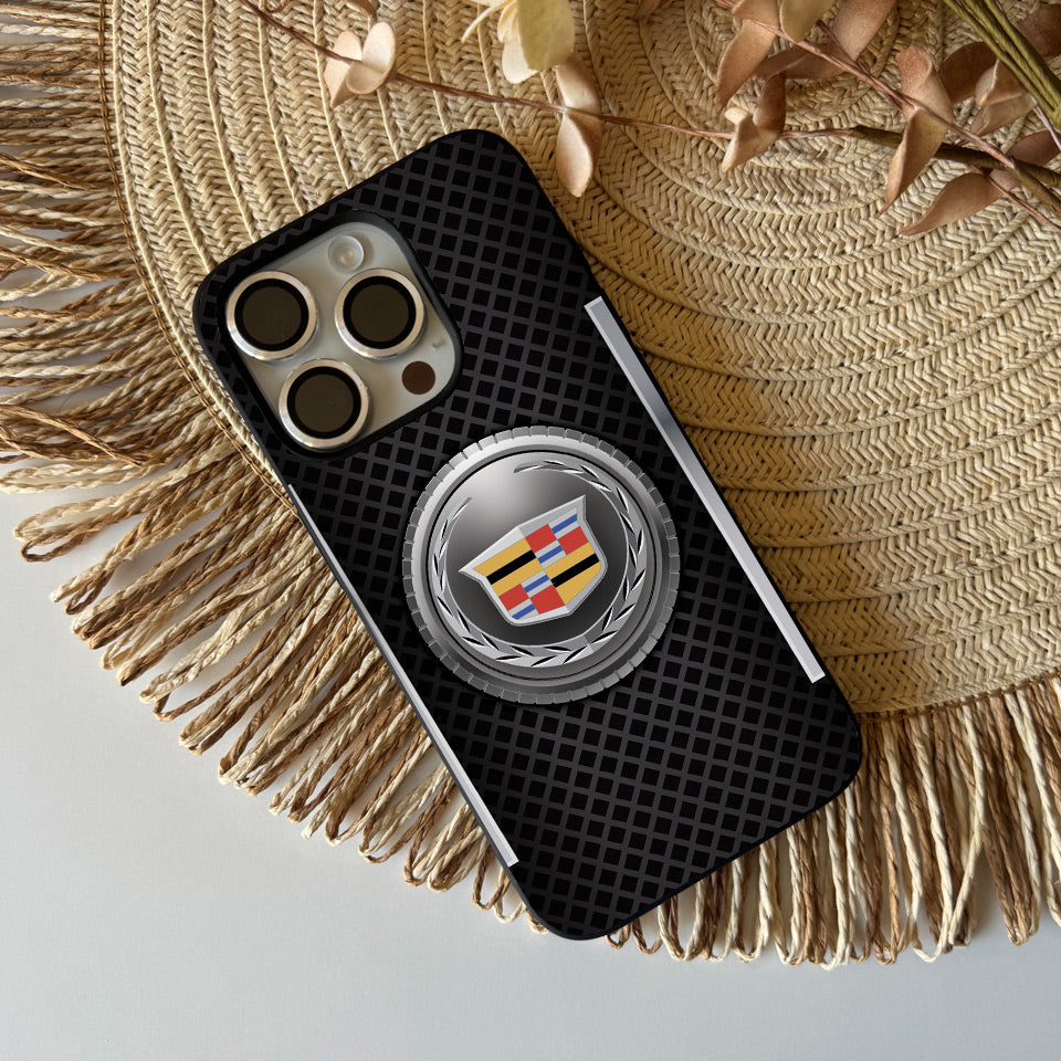 💥 Cadillac Silicone iPhone Case – Classic Design, Maximum Protection