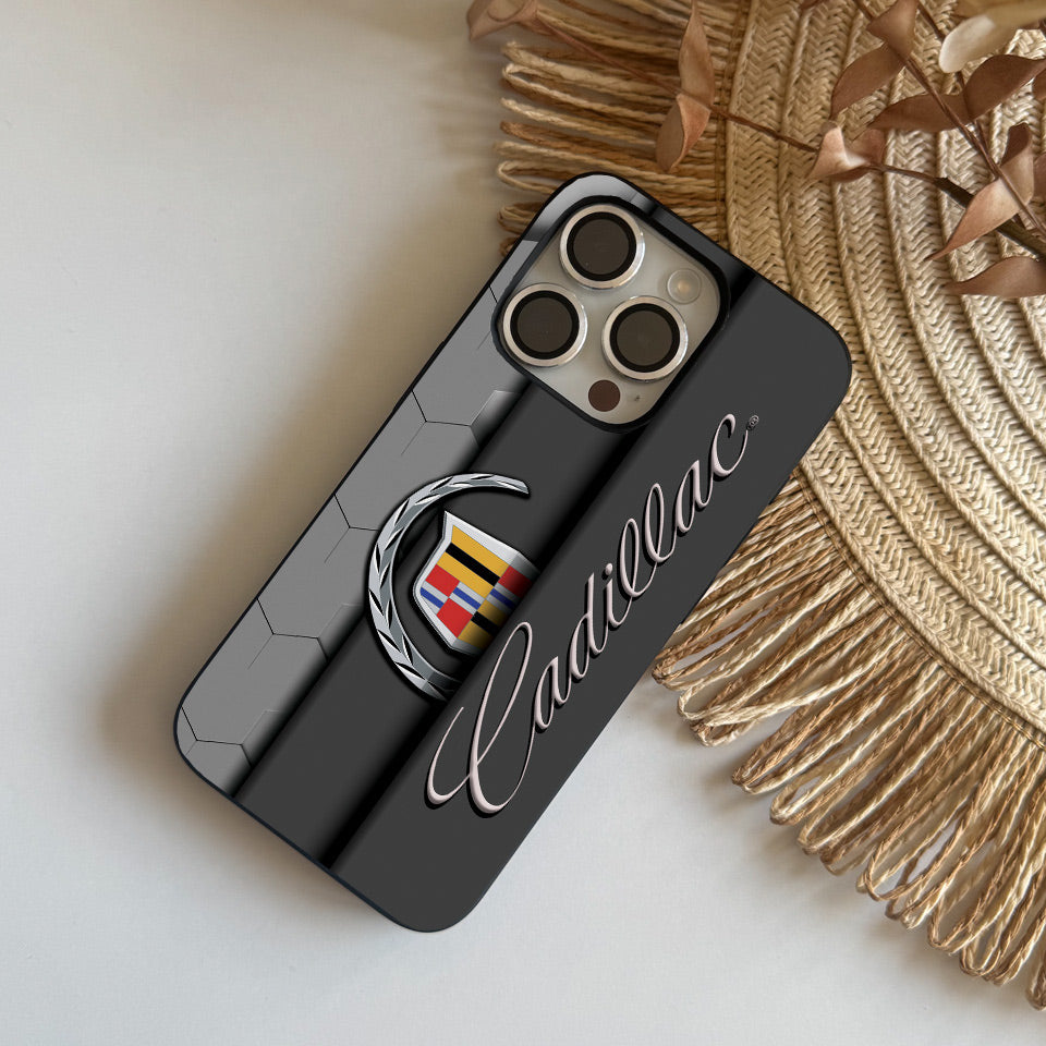 ⚡️ Cadillac Carbon Fiber iPhone Case – Lightweight, Durable & Sporty