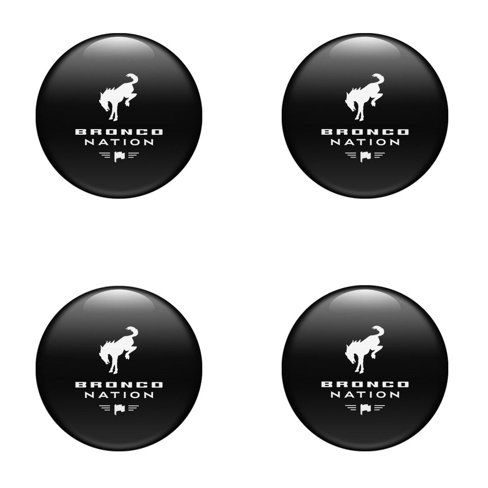 BRONCO Domed Emblems for Center Caps