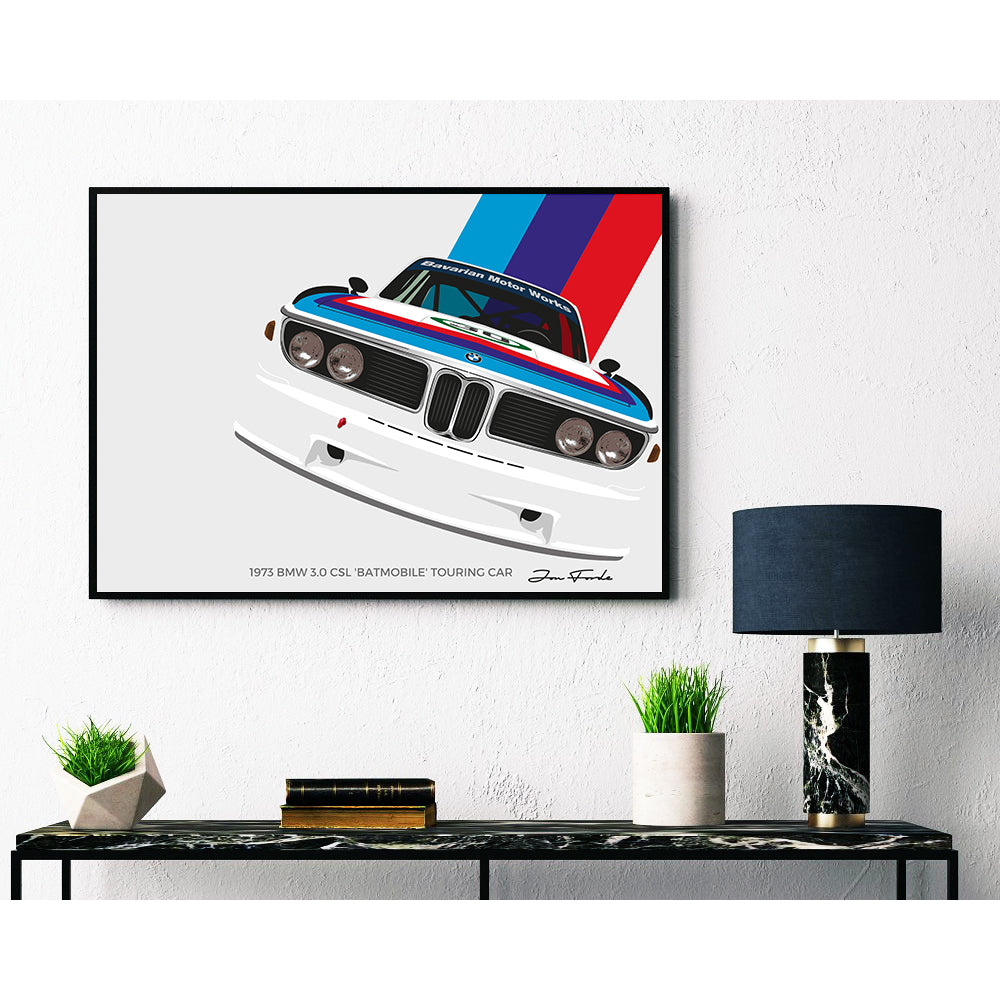 BMW 3.0 CSL BATMOBILE Poster