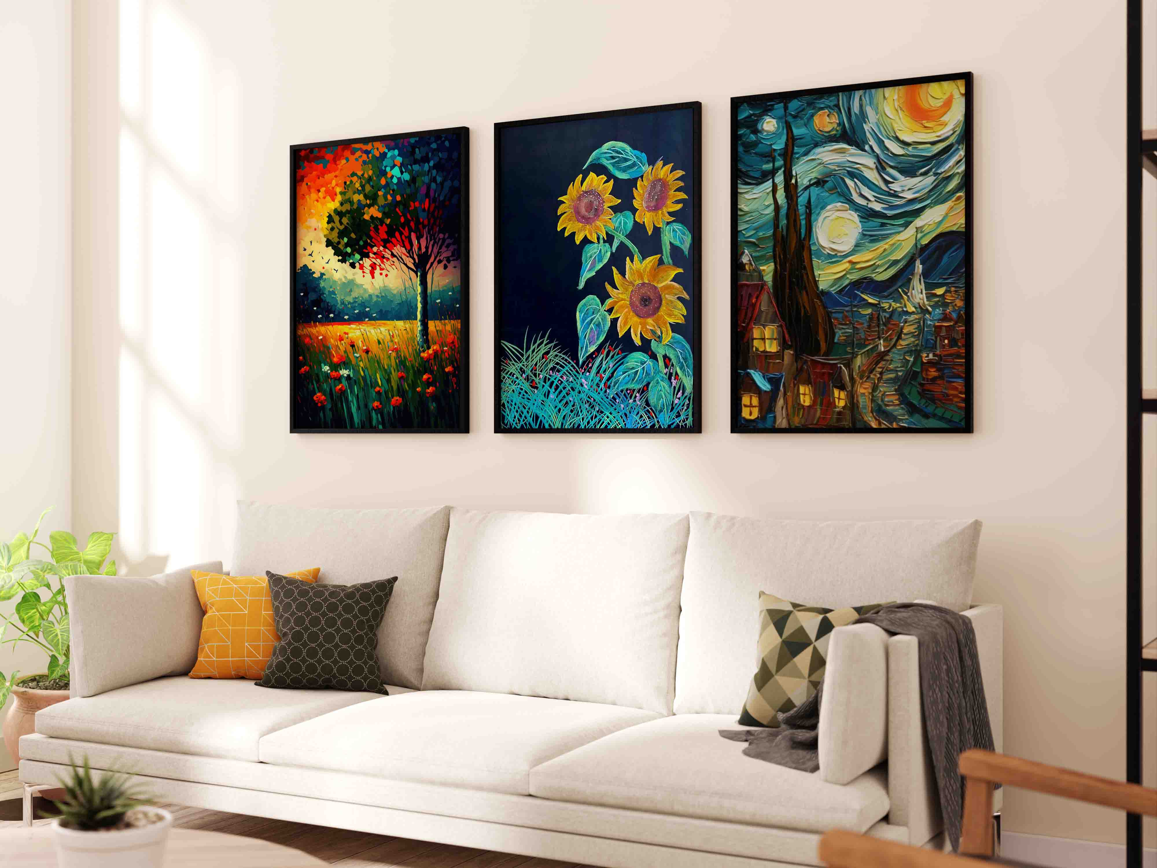 Vibrant Visions Collection of 3 posters