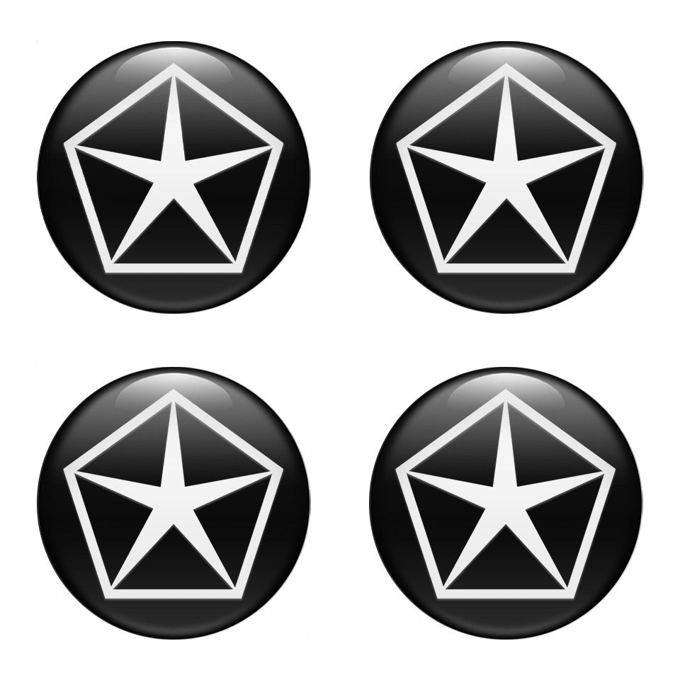 CHRYSLER Silicone Stickers for Wheel Center Caps