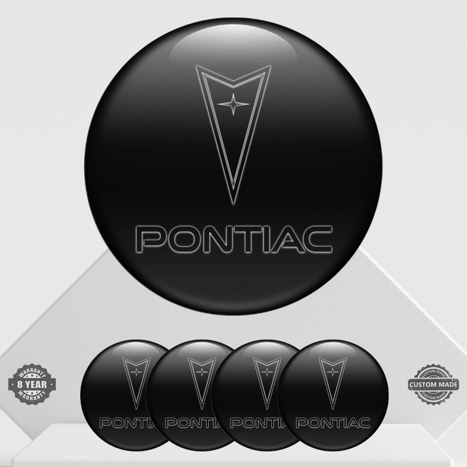 PONTIAC Domed Emblems for Center Caps