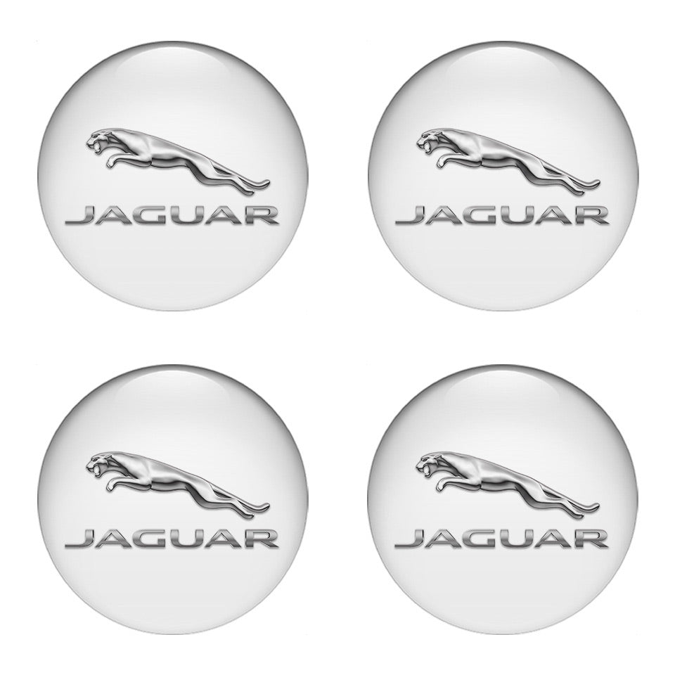 JAGUAR Silicone Stickers for Wheel Center Caps