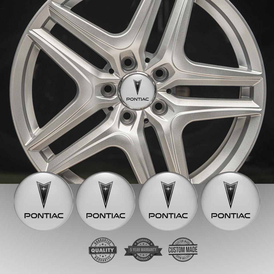 PONTIAC Silicone Stickers for Wheel Center Caps