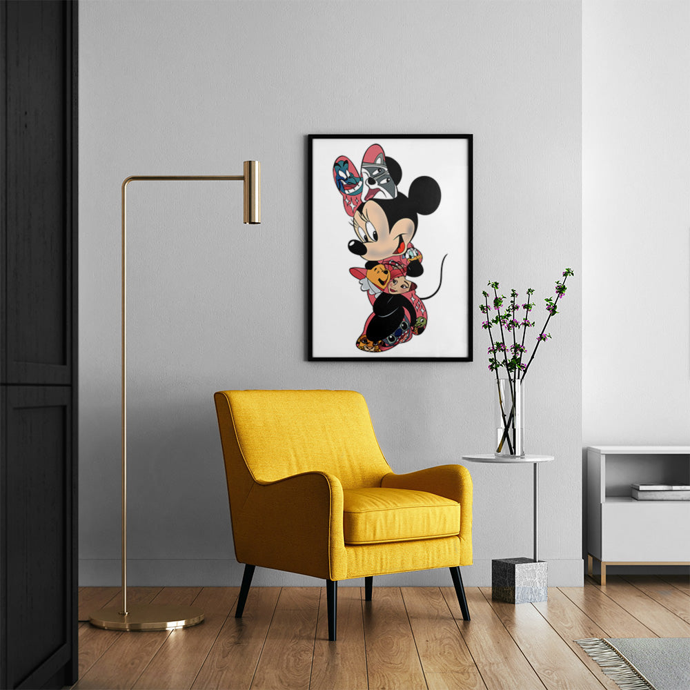 Colored Female Mouse Poster