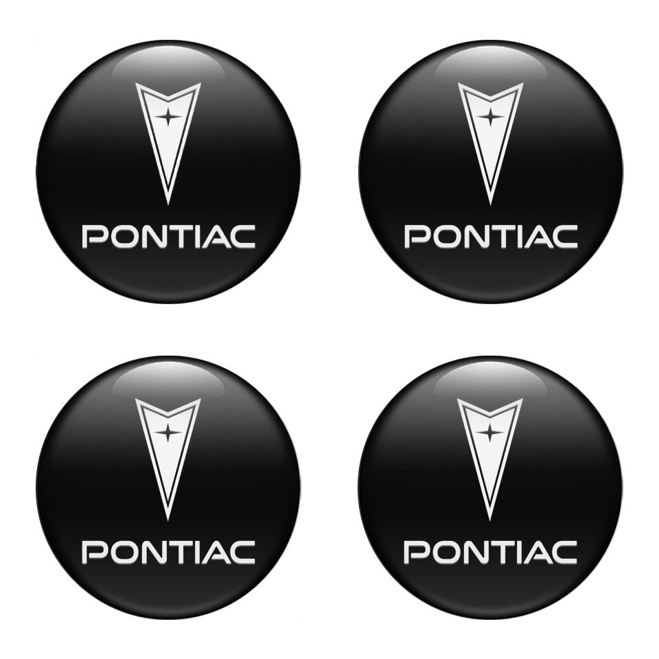 PONTIAC Silicone Stickers for Wheel Center Caps