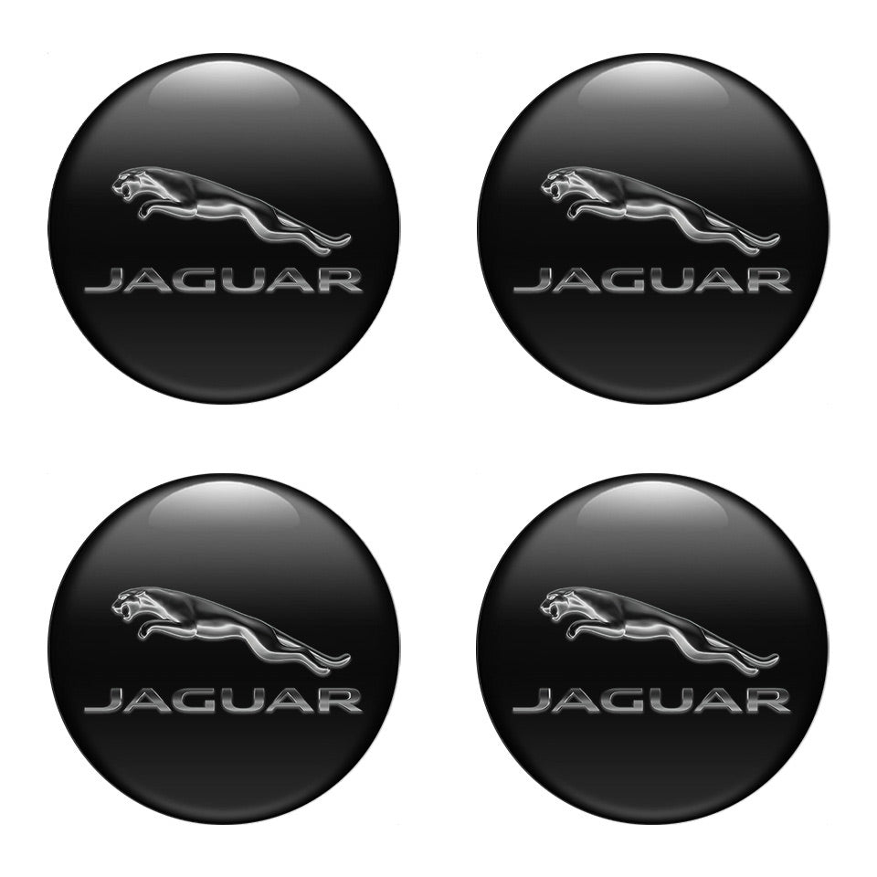 JAGUAR Silicone Stickers for Wheel Center Caps