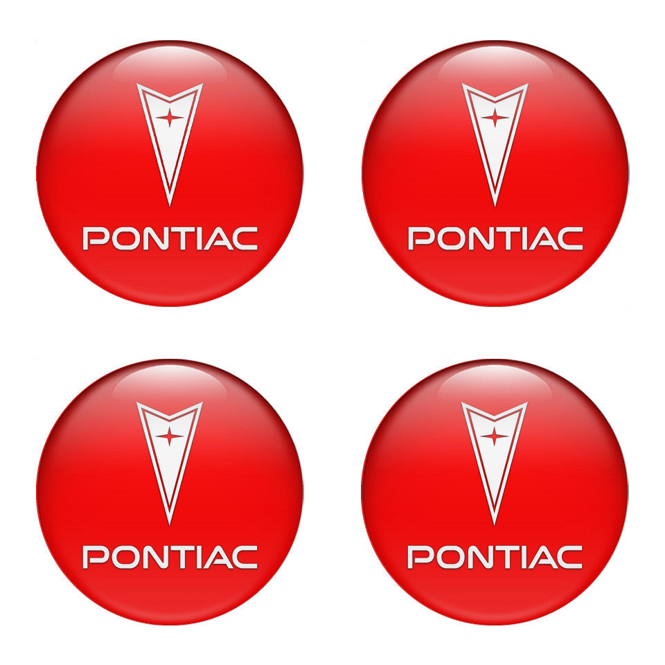 PONTIAC Domed Emblems for Center Caps