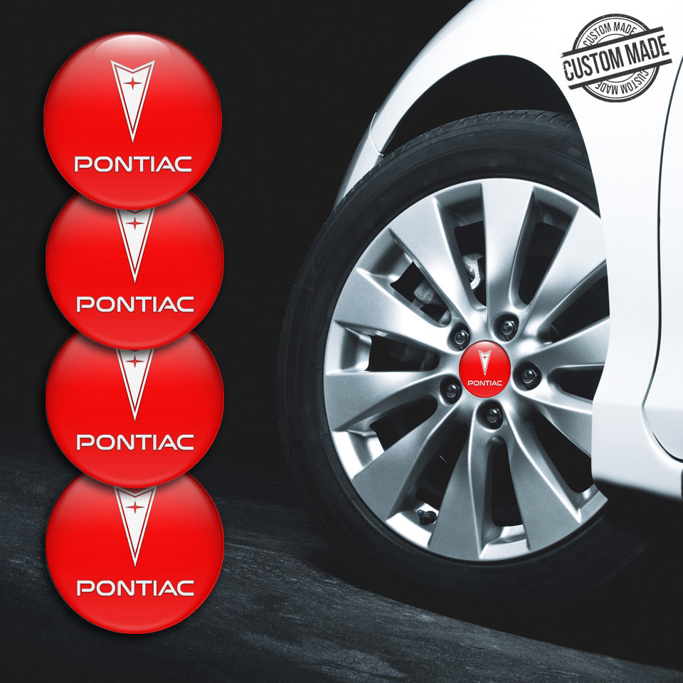 PONTIAC Domed Emblems for Center Caps