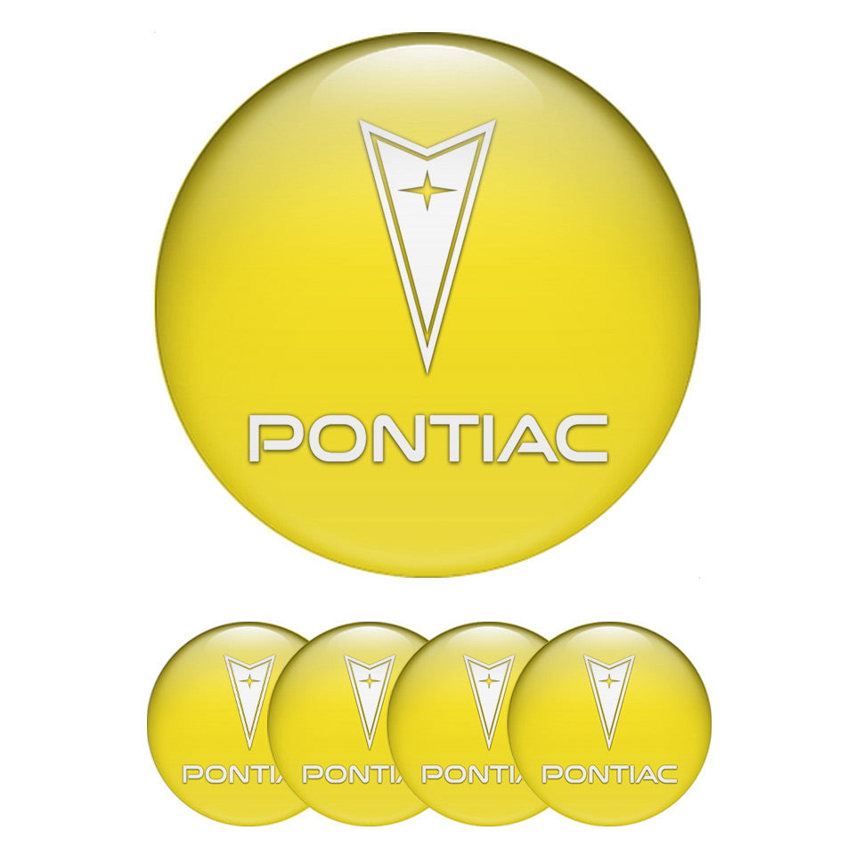 PONTIAC Silicone Stickers for Wheel Center Caps