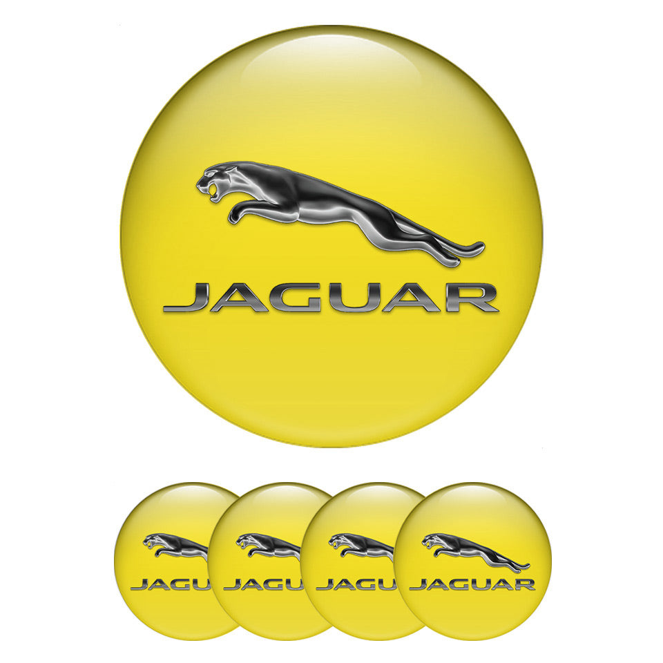 JAGUAR Silicone Stickers for Wheel Center Caps