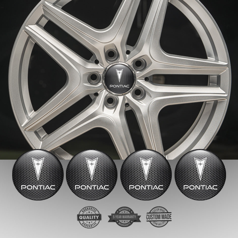 PONTIAC Silicone Stickers for Wheel Center Caps