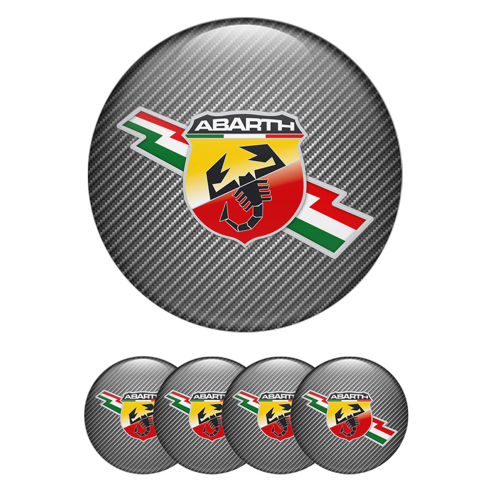 ABARTH Silicone Stickers for Wheel Center Caps