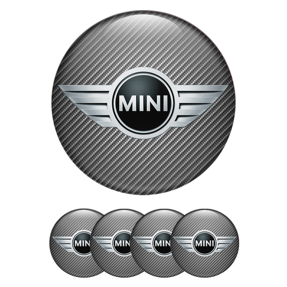 MINI COOPER Domed Stickers Self-Adhesive Wheel Center Cap Badges