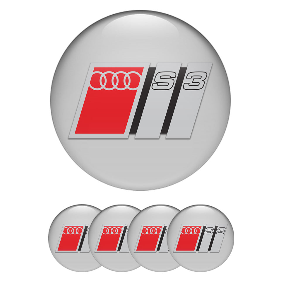 AUDI Domed Emblems for Center Caps