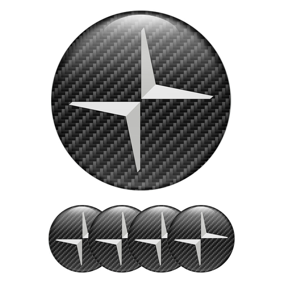 VOLVO POLESTAR Domed Emblems for Center Caps