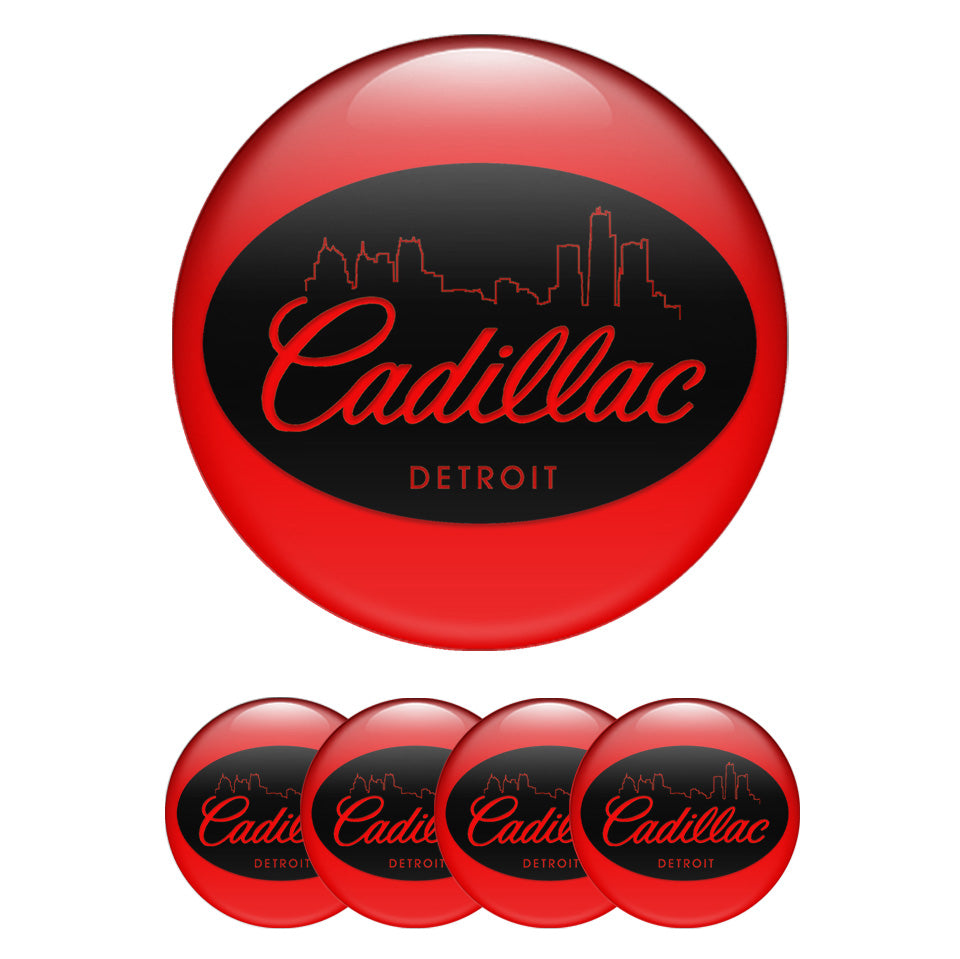 CADILAC Silicone Stickers for Wheel Center Caps