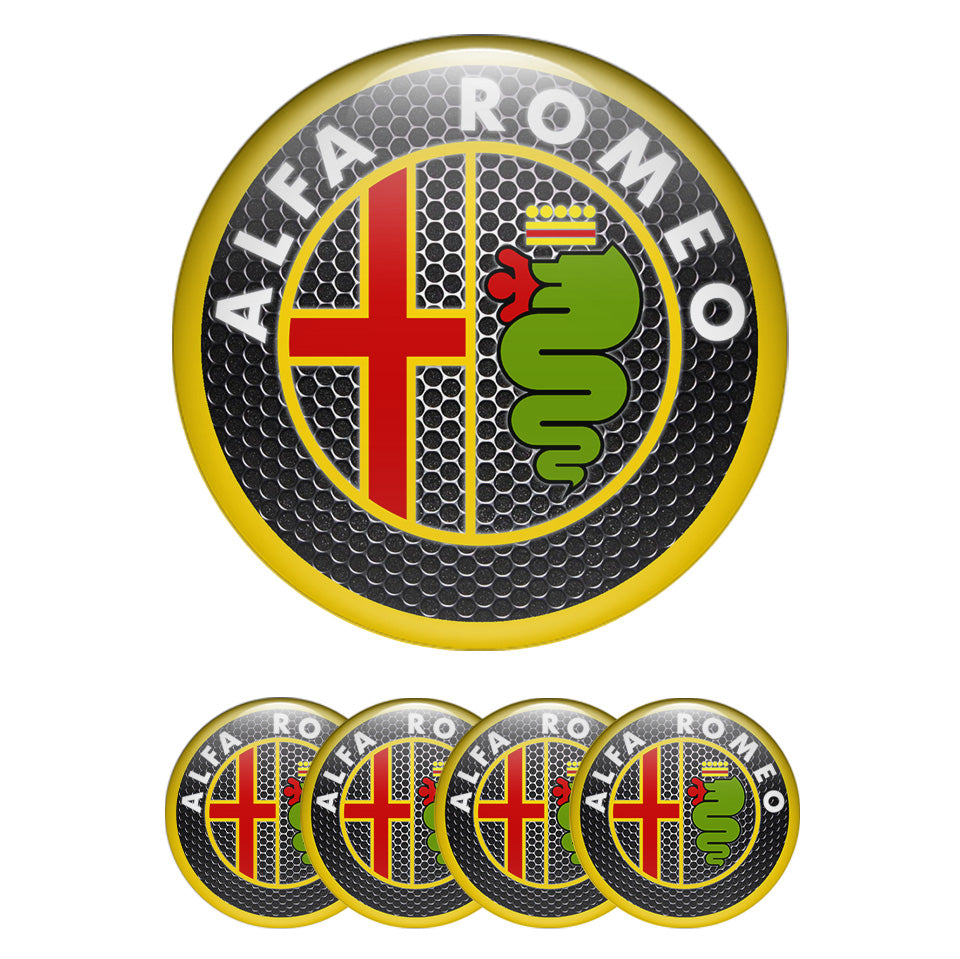 ALFA Domed Emblems for Center Caps