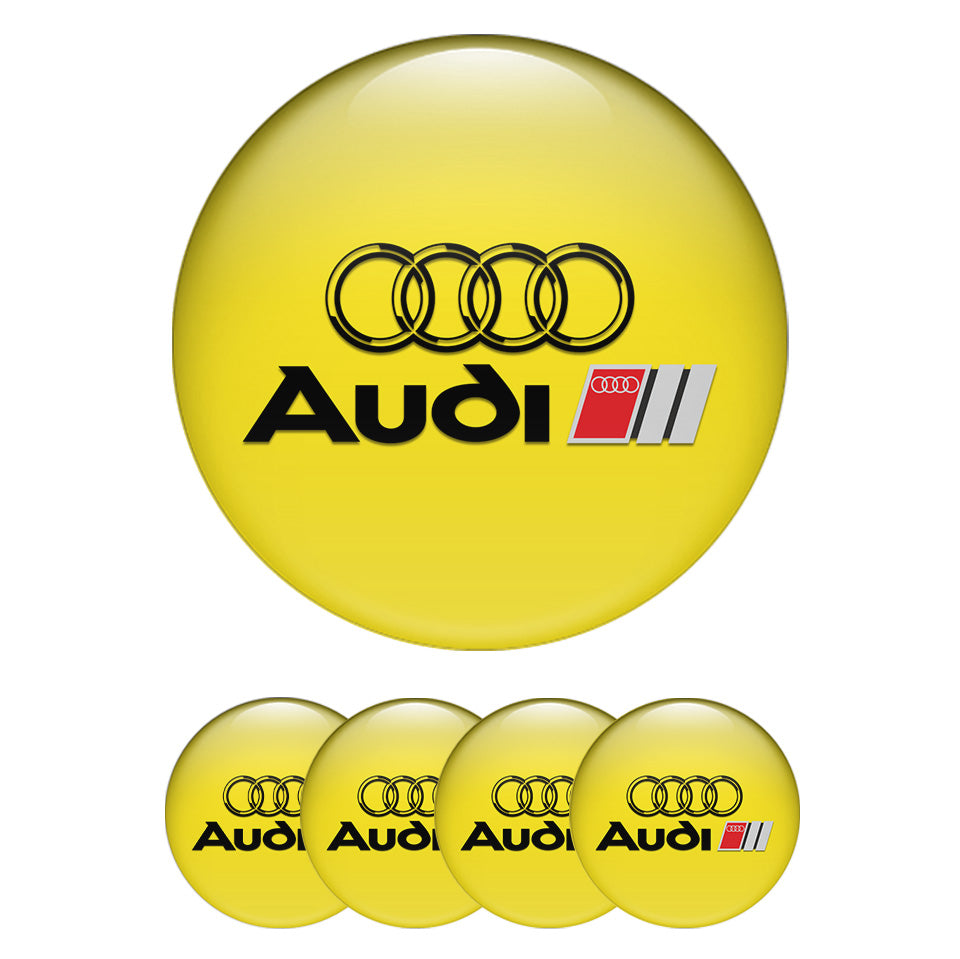 AUDI Domed Emblems for Center Caps