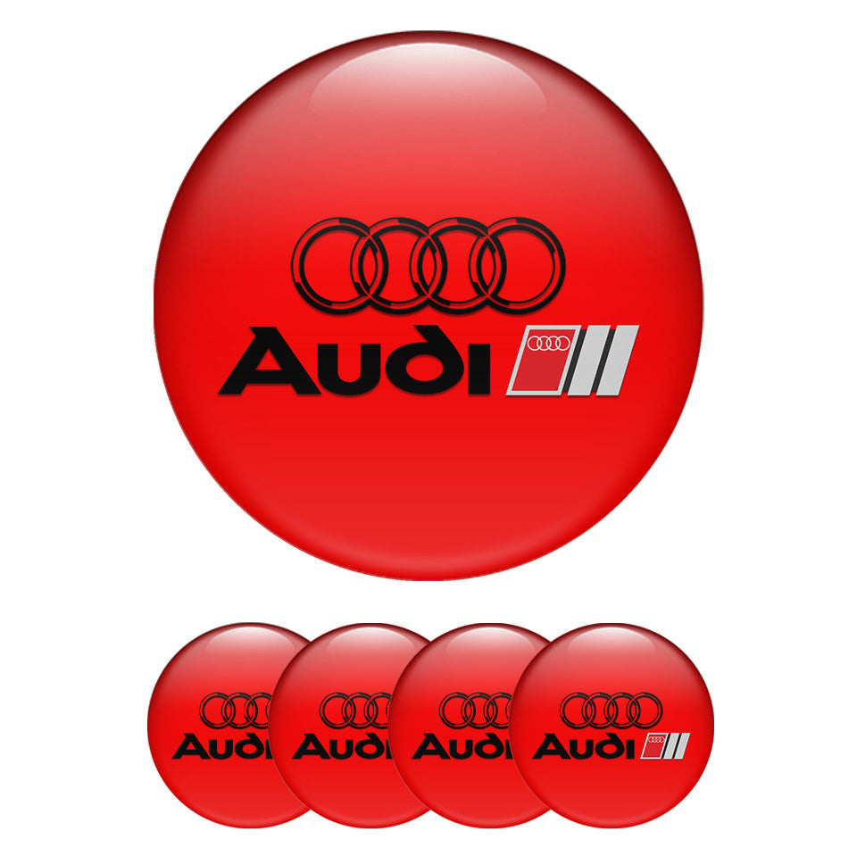 AUDI Silicone Stickers for Wheel Center Caps