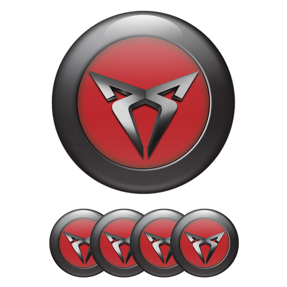 SEAT CUPRA Domed Emblems for Center Caps