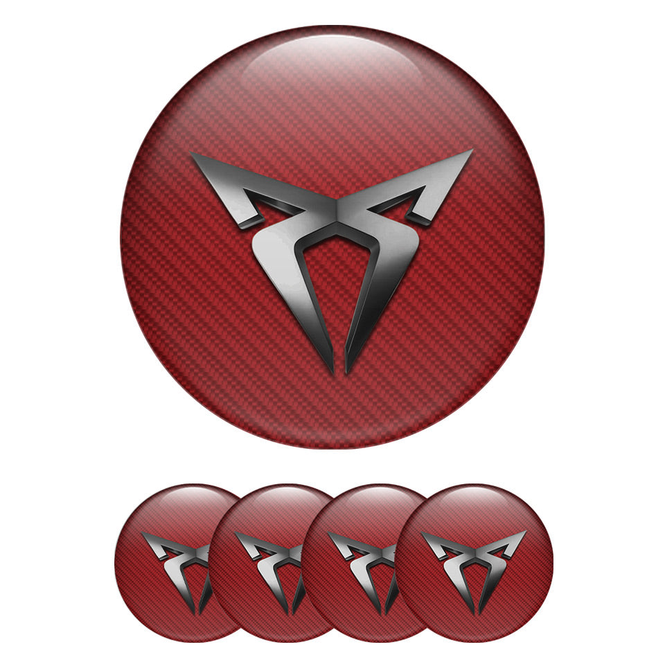 SEAT CUPRA Domed Emblems for Center Caps