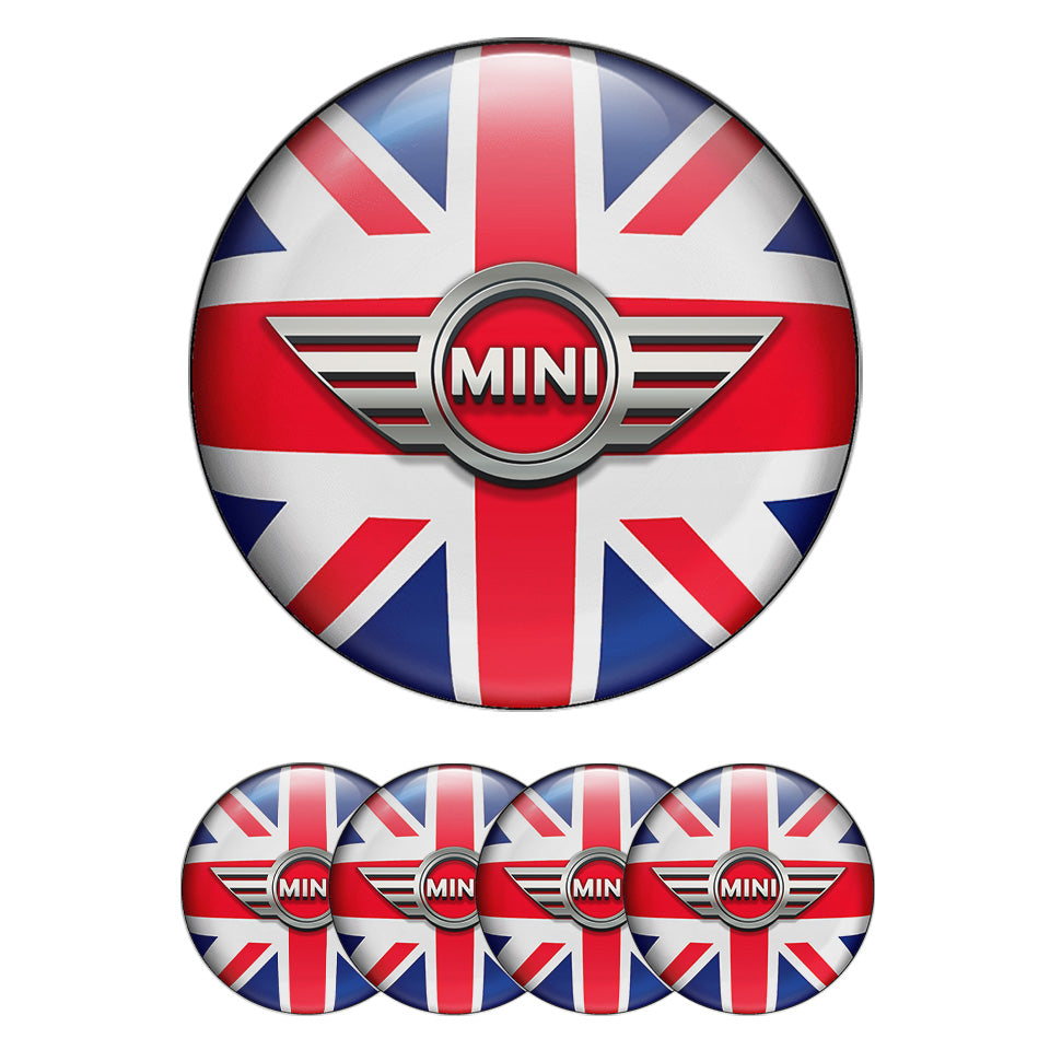 MINI COOPER Silicone Domed Stickers Stylish Hub Cap Wheel Emblems