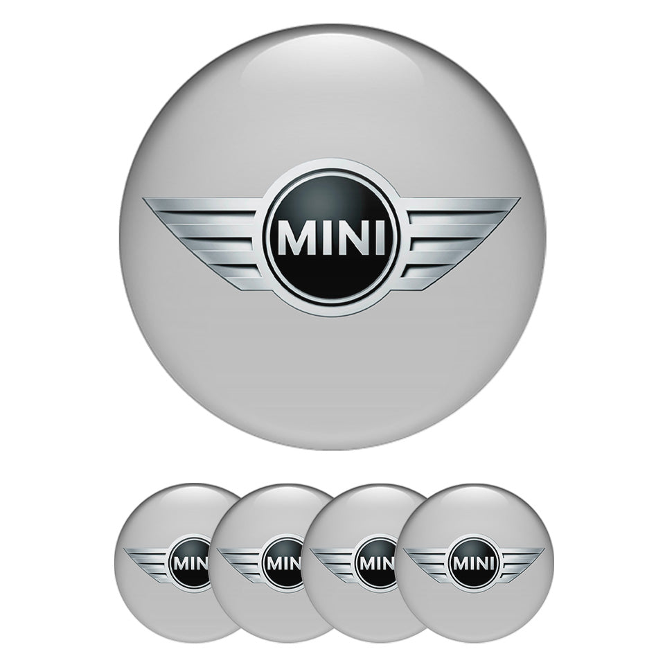 MINI COOPER Silicone Domed Stickers Premium Wheel Hub Center Cap Badges