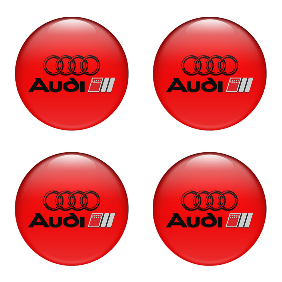 AUDI Silicone Stickers for Wheel Center Caps