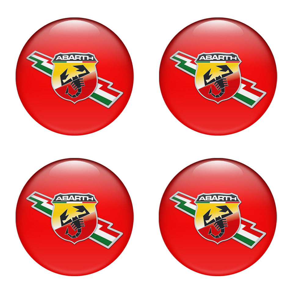 ABARTH Domed Emblems for Center Caps