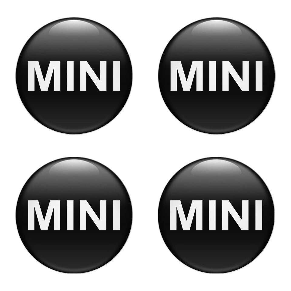 MINI COOPER Domed Stickers Waterproof Center Hub Cap Wheel Badges