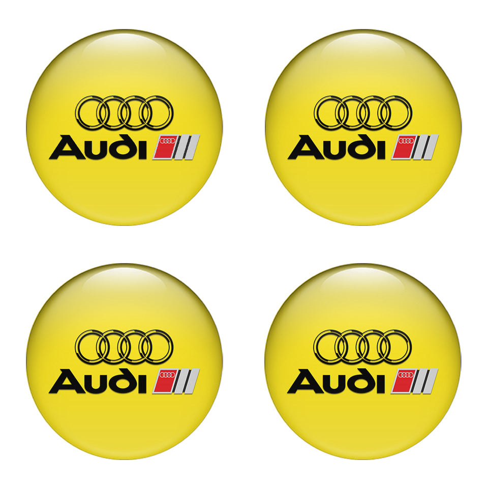 AUDI Domed Emblems for Center Caps