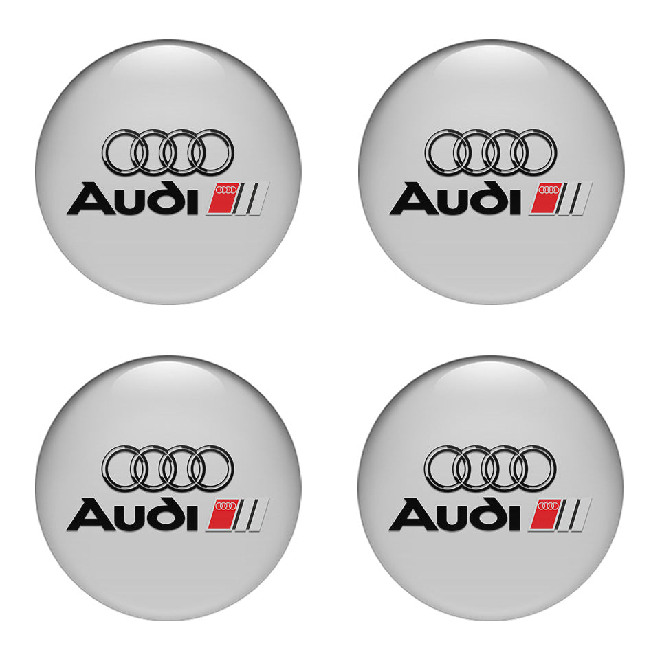 AUDI Silicone Stickers for Wheel Center Caps