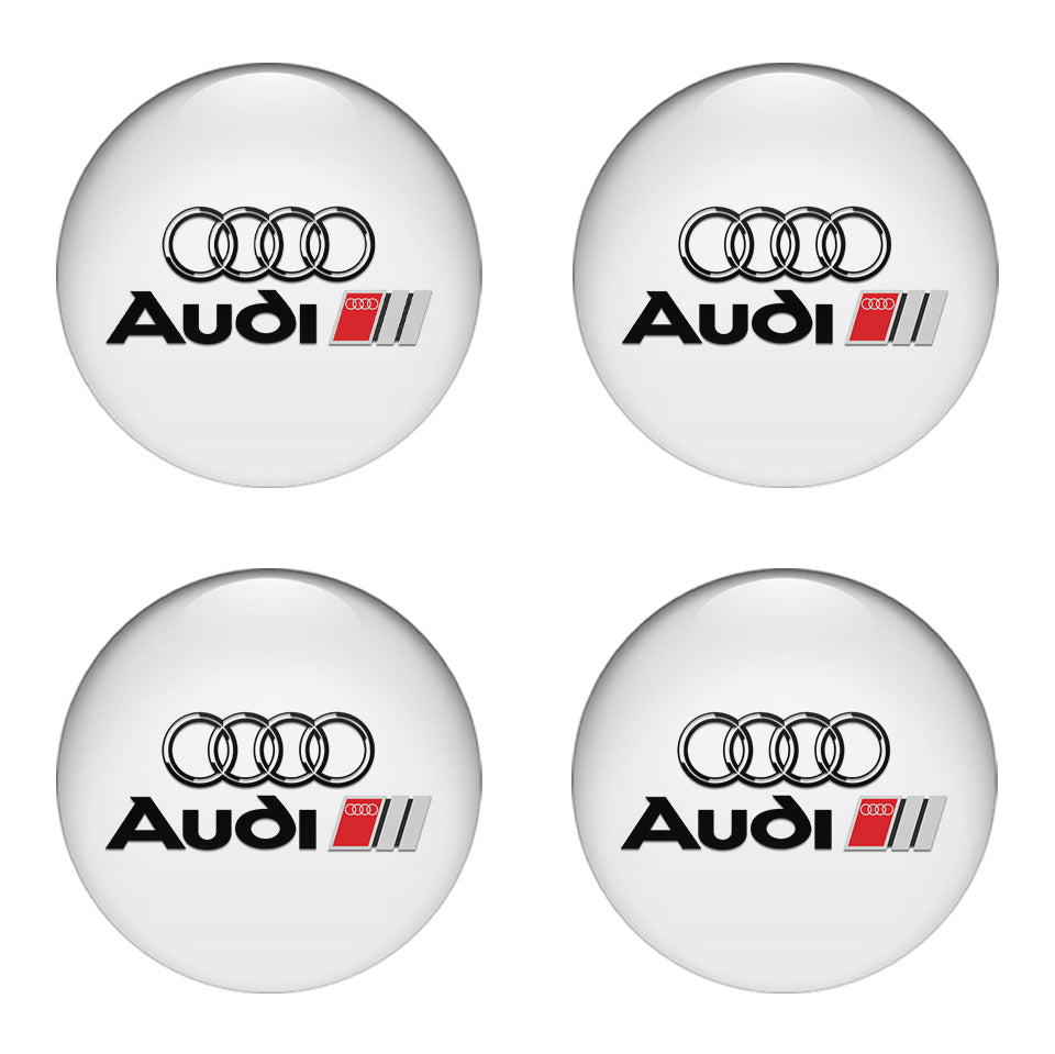 AUDI Domed Emblems for Center Caps