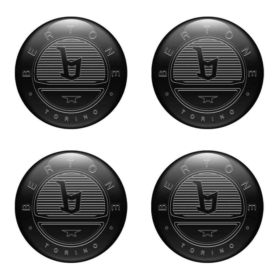 BERTONE Silicone Stickers for Wheel Center Caps