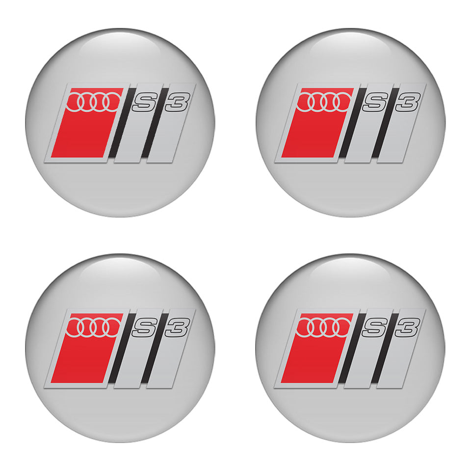 AUDI Domed Emblems for Center Caps