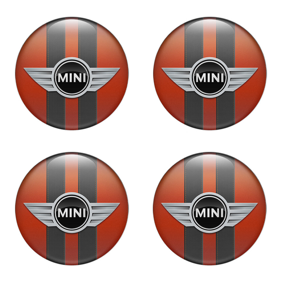 MINI COOPER Silicone Domed Stickers Wheel Emblems for Center Hub Caps Badge