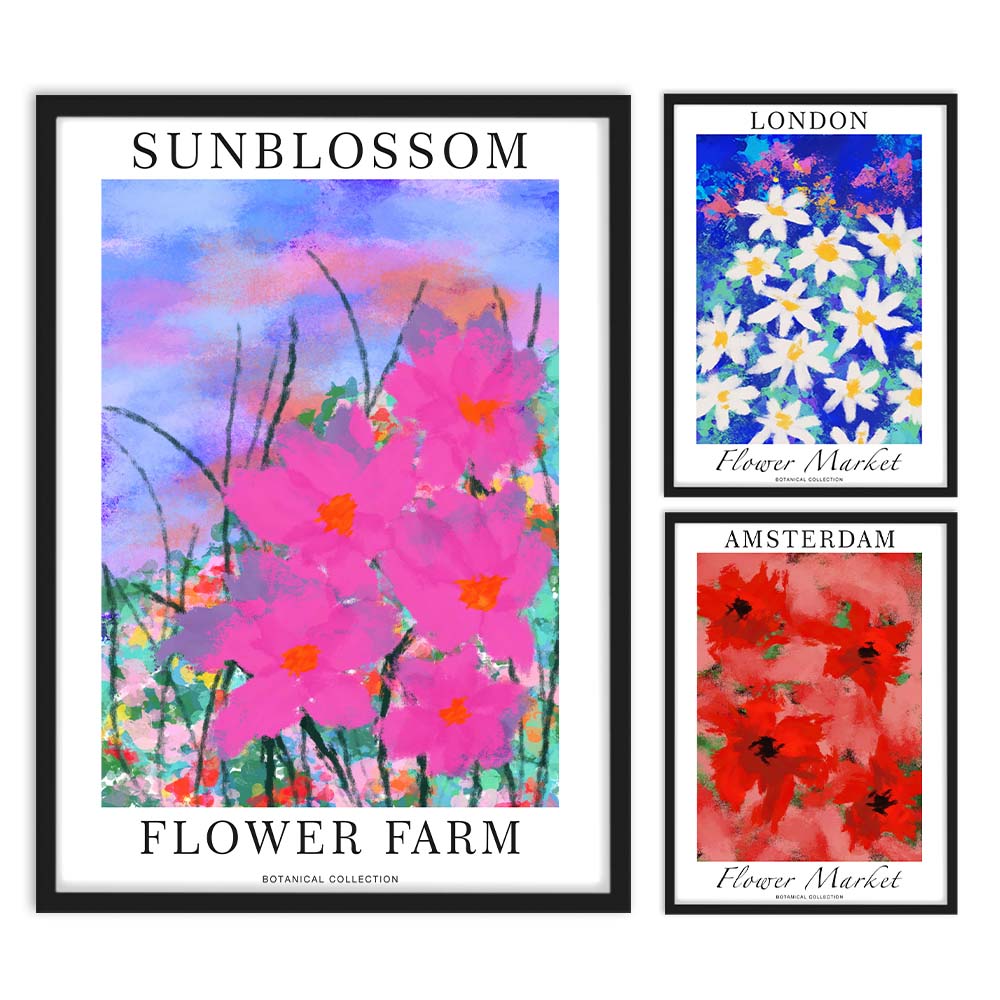 Mindful Mosaics Collection of 3 posters