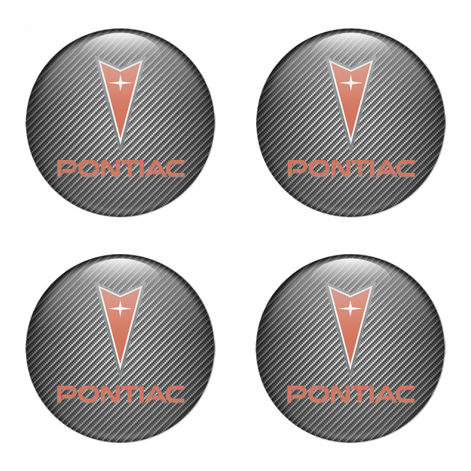 PONTIAC Silicone Stickers for Wheel Center Caps