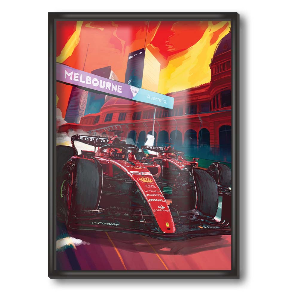 Charles Leclerc and Carlos Sainz Poster and Canvas