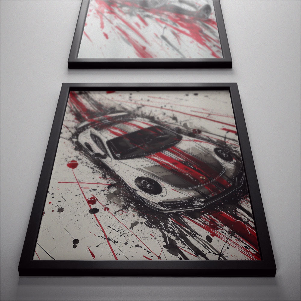 Porsche 911 GT3 RS Sketch Poster