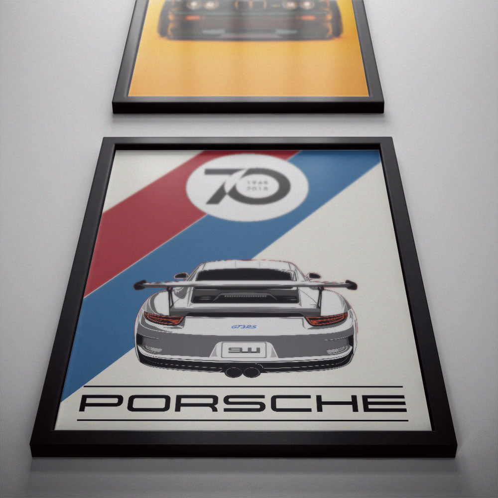 70 Years Porsche Poster