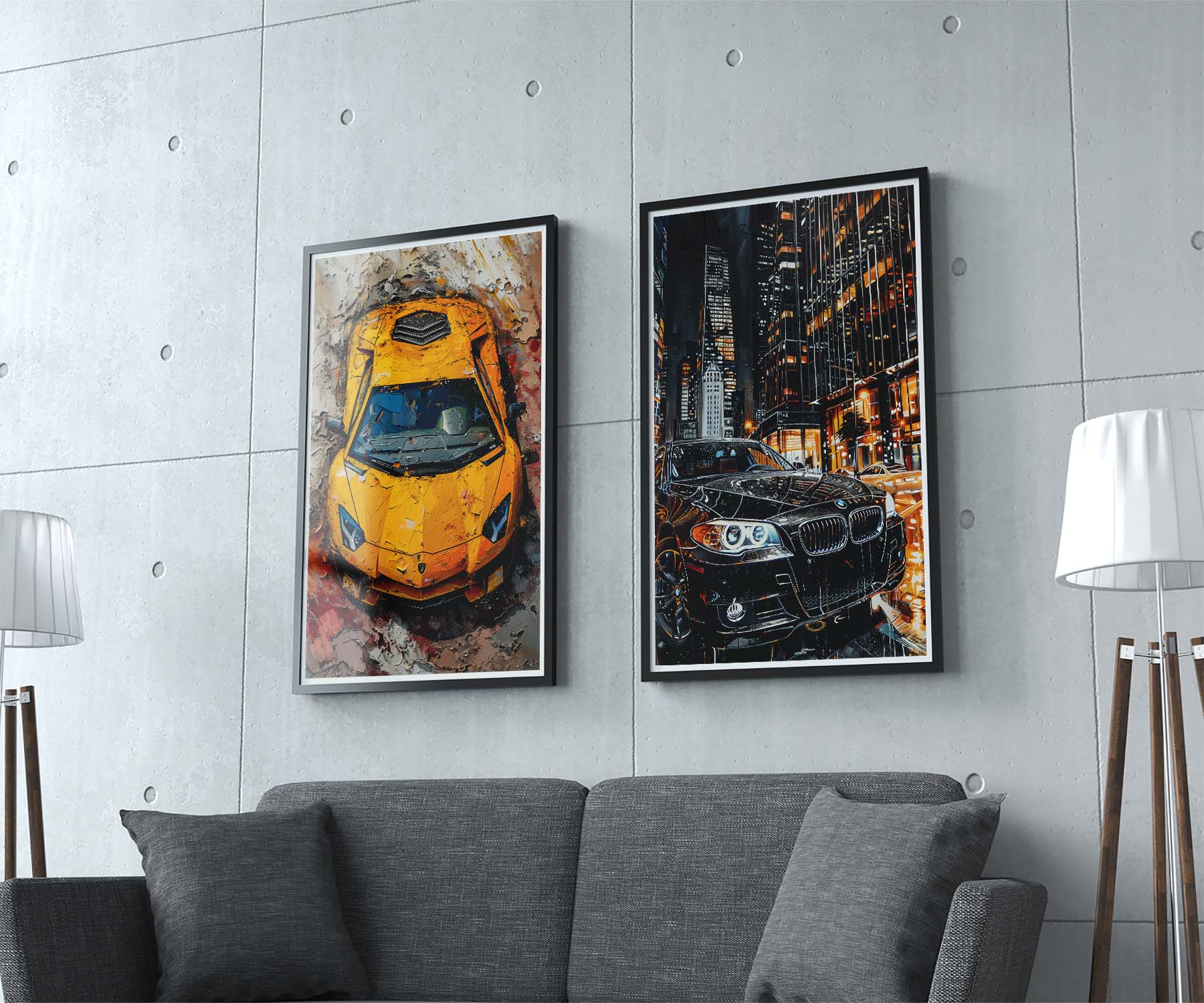 Classy Yellow Lamborghini Poster