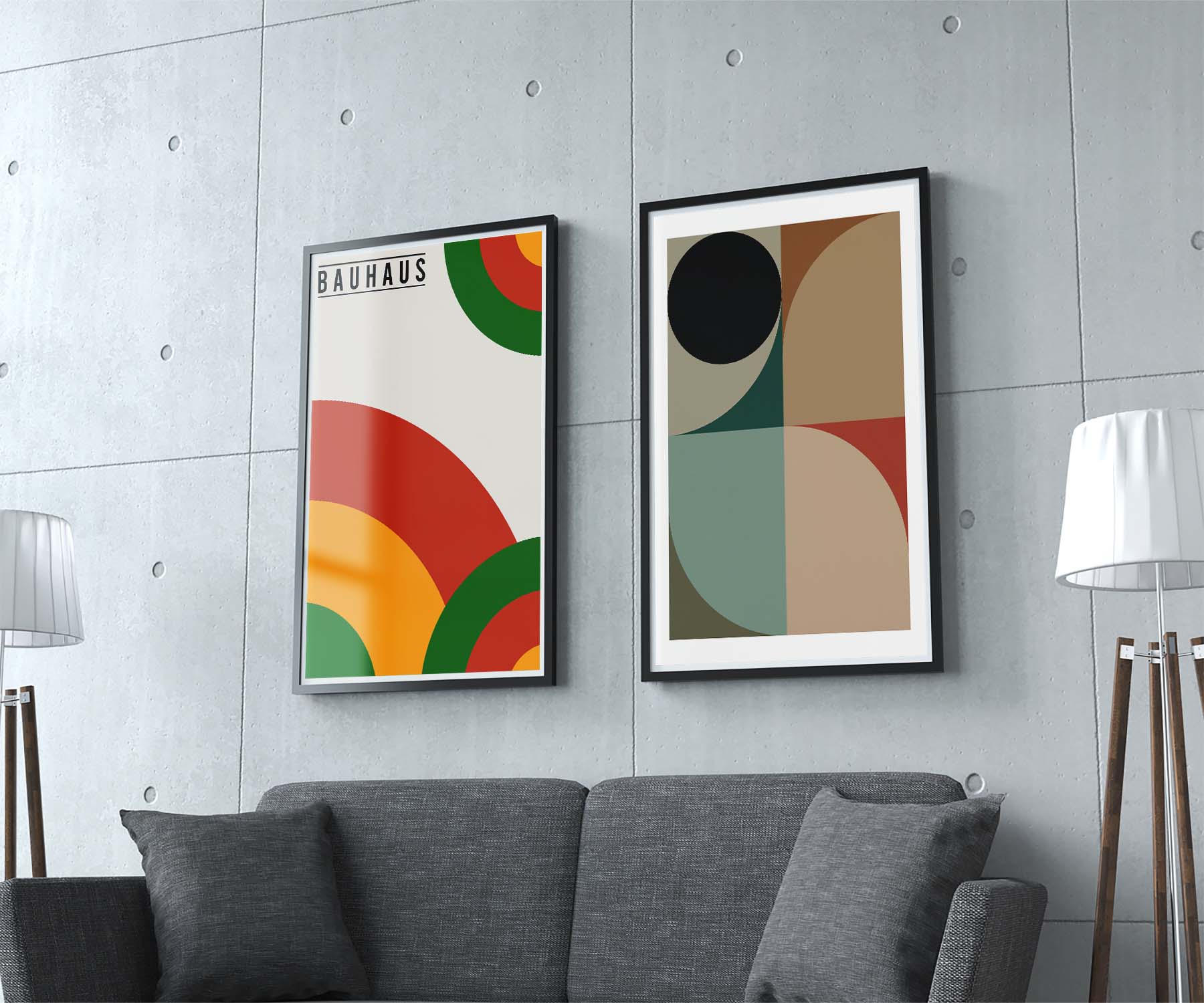 Abstract Constructs BAUHAUS Poster